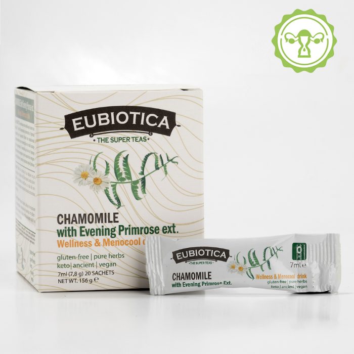 EUBIOTICA Super Teas – Chamomile with Evening Primrose extract, Wellness & Menocool Tea